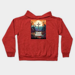 good friday with jesus Kids Hoodie